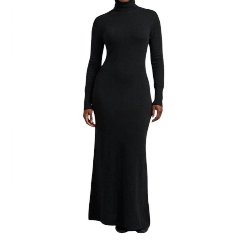 NEW LISA YANG ailina knit dress in black